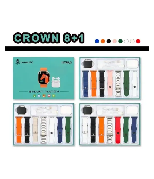 CROWN 8+1 Ultra 2 | Smart Watch & AirPods Combo - Image 3