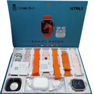 CROWN 8+1 Ultra 2 | Smart Watch & AirPods Combo