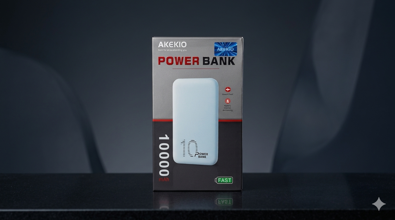 AKEKIO 10000mAh Fast Charging Power Bank β Slim & Airport Proof - Image 2