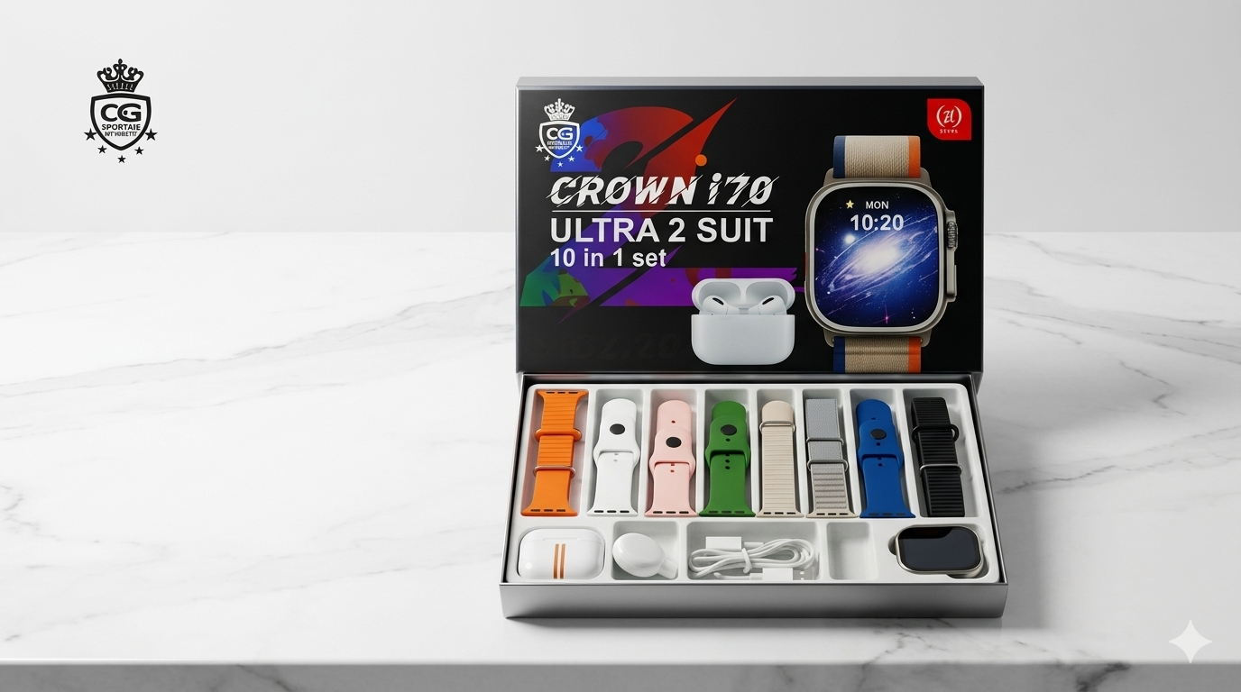 Crowm i70 Ultra 2 | Smart Watch & Earbuds Combo