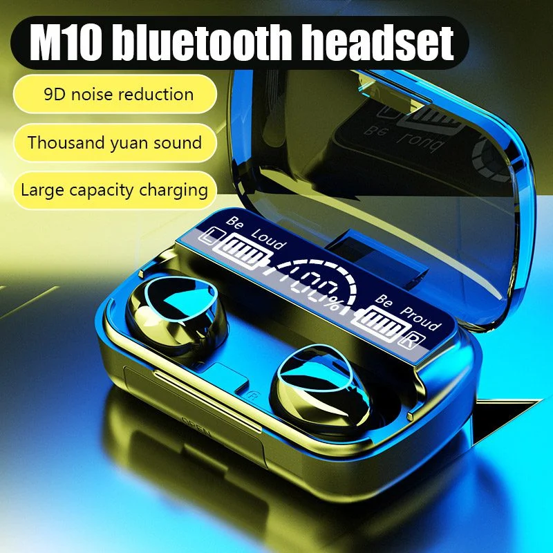 M10 TWS Bluetooth Earbuds with LED Display | Deep Bass & Noise Reduction - Image 2