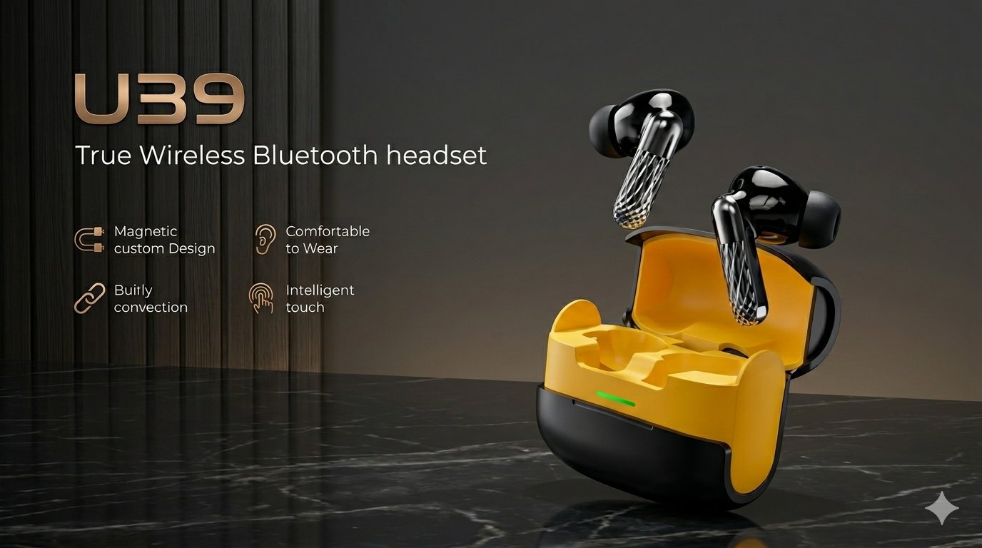 U39 Wireless Bluetooth Earbuds β Deep Bass & Touch Control - Image 2